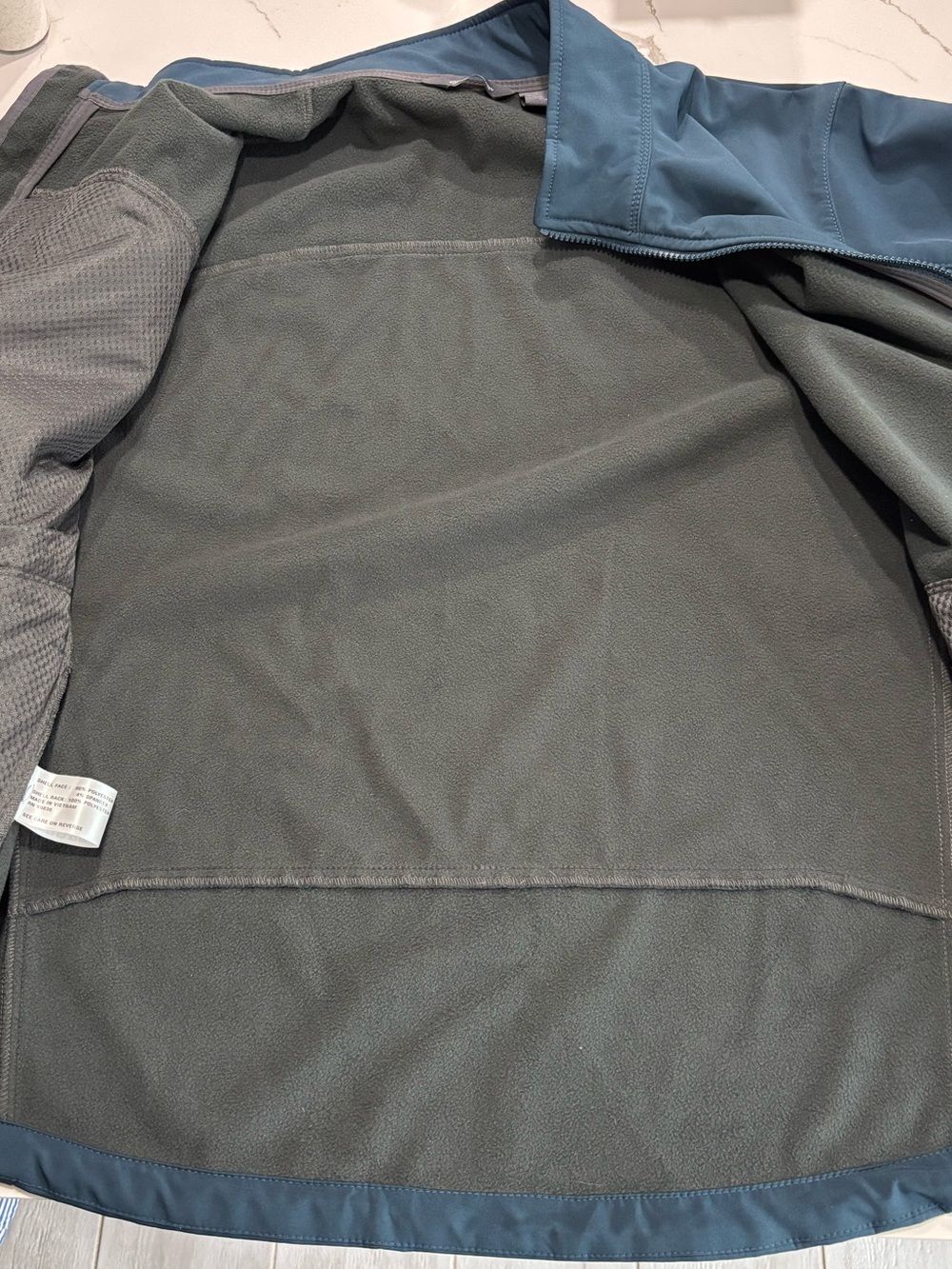 Eddie Bauer Navy Blue Lightweight All Climate 365 Soft-Shell Jacket Men’s XL - Picture 7 of 16